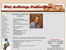 Tablet Screenshot of earlanthonysdublinbowl.com